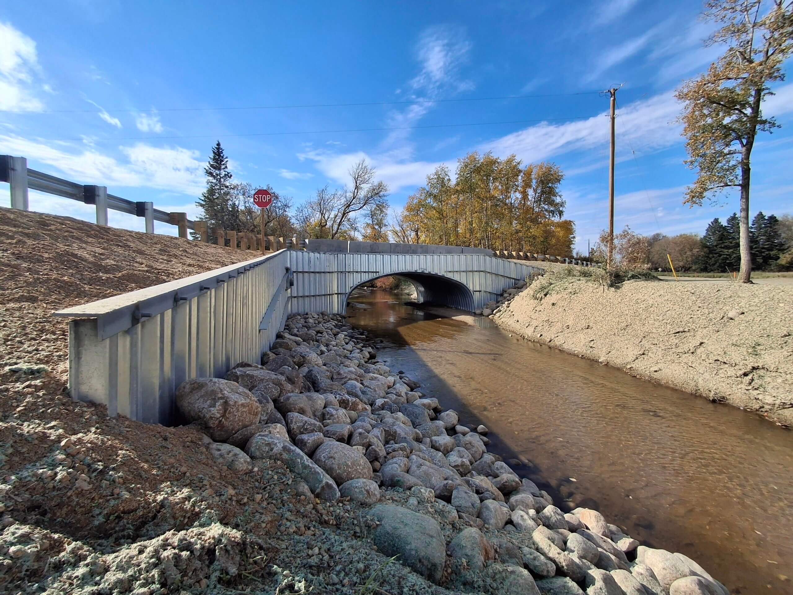 Armtec: Municipality of Ethelbert Replaces Critical River Crossing with Armtec BRIDGE-PLATE® Box Culvert. Project Image 6